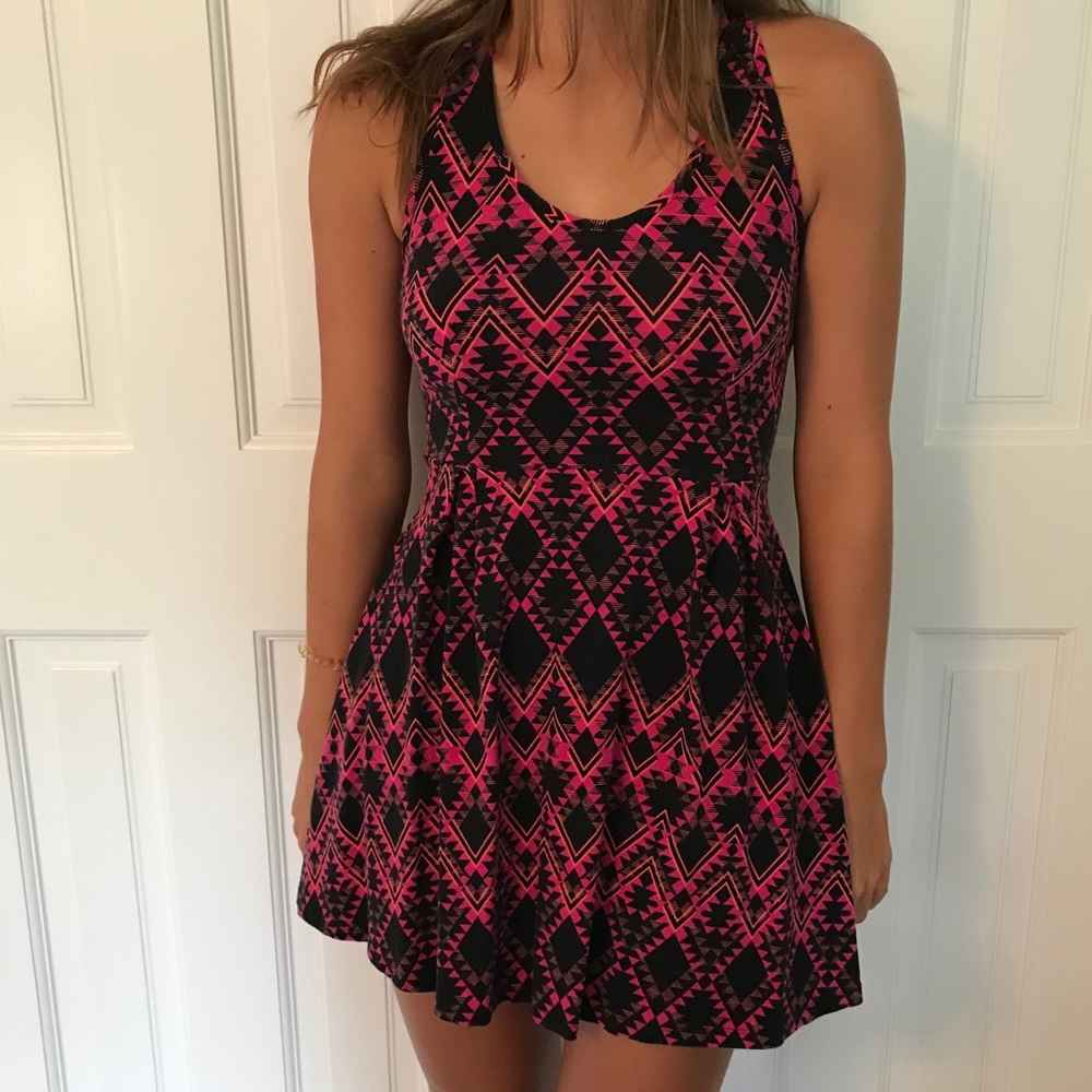 Aztec print dress